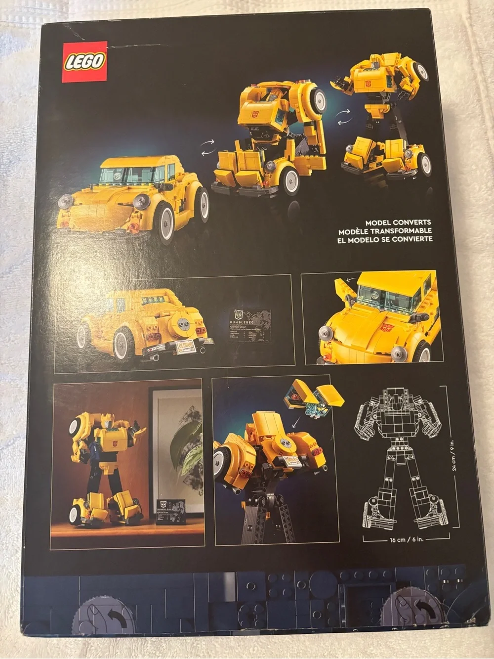 Lego Yellow Bumblebee Transformer Build Set. Model #10338, 950 Pieces NEW